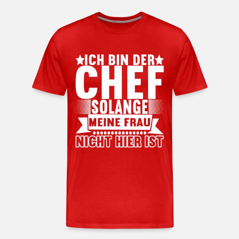 Abteilungsleiter Chef - Männer Premium Bio T-Shirt - Rot