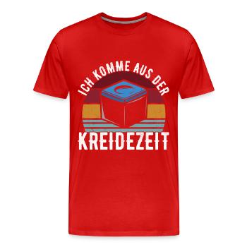 Pool Billard - Männer Premium Bio T-Shirt - Rot - Vorne - Damien (186cm)