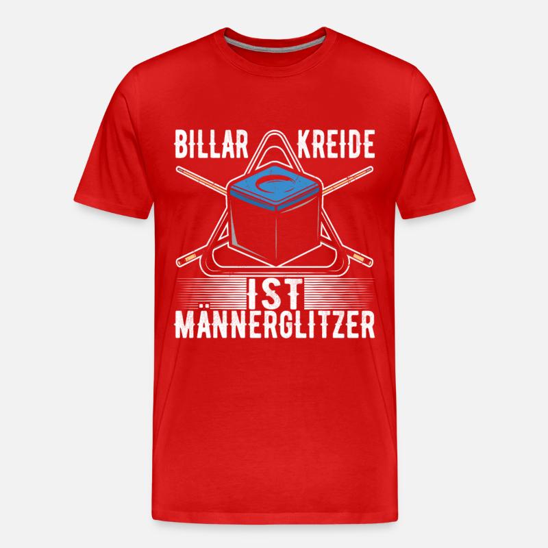 Pool Billard - Männer Premium Bio T-Shirt - Rot