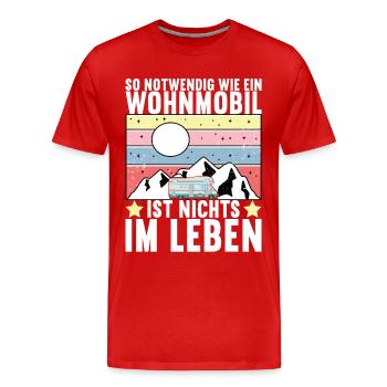 Camping Wohnmobil - Männer Premium Bio T-Shirt - Rot - Vorne - Damien (186cm)