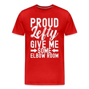 Gaucher - T-shirt bio Premium Homme - rouge - Devant - Damien (186cm)