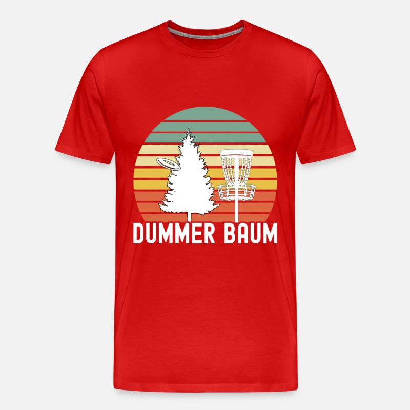 Disc Golf Disc Golfer - Männer Premium Bio T-Shirt - Rot