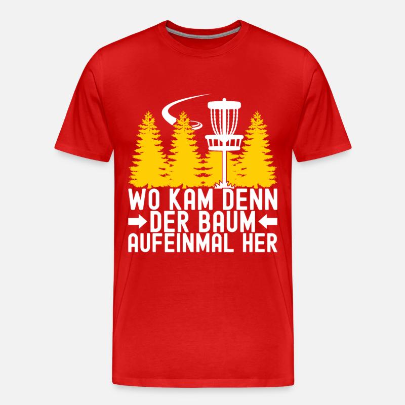 Disc Golf Disc Golfer - Männer Premium Bio T-Shirt - Rot