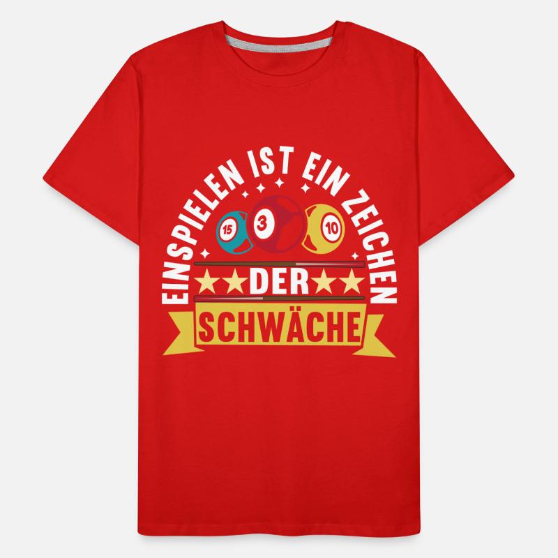 Pool Billard Billardspieler Pooltisch Männer Premium Bio T-Shirt