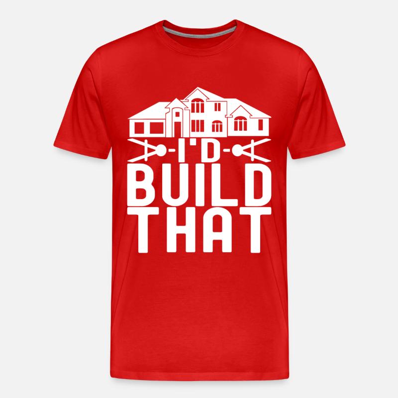 Architecture d’architecte - T-shirt bio Premium Homme - rouge