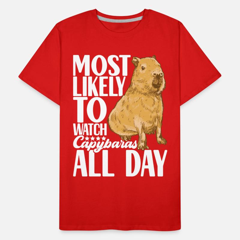 Permis d’eau de Capybara T-shirt bio Premium Homme