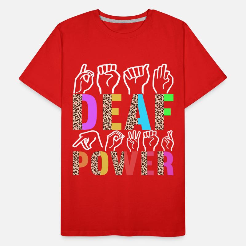 Deaf Deaf-mute Deaf Men's Premium Organic T-Shirt