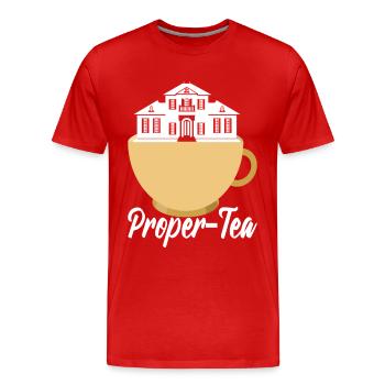 Real estate marker Markler Immobilien - Men's Premium Organic T-Shirt - red - Front - Damien (186cm)