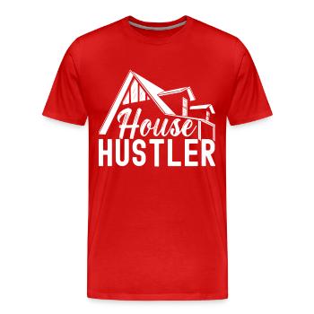Real estate marker Markler Immobilien - Men's Premium Organic T-Shirt - red - Front - Damien (186cm)