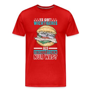 Ostsee Heimat Norddeutschland - Männer Premium Bio T-Shirt - Rot - Vorne - Damien (186cm)