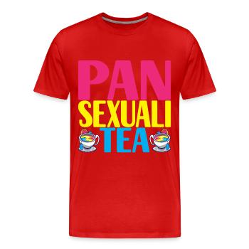 Pansexual LQBTQ - Men's Premium Organic T-Shirt - red - Front - Damien (186cm)