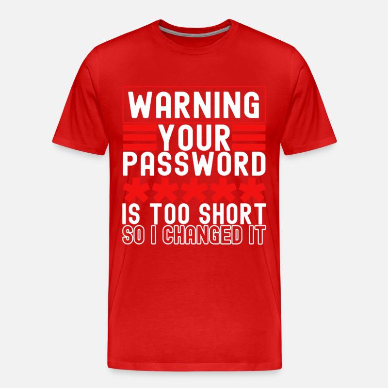 Programmierer Cyber Security - Männer Premium Bio T-Shirt - Rot