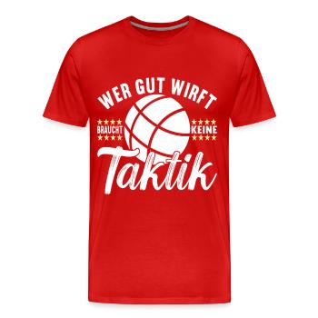 Boule Boulespieler - Männer Premium Bio T-Shirt - Rot - Vorne - Damien (186cm)