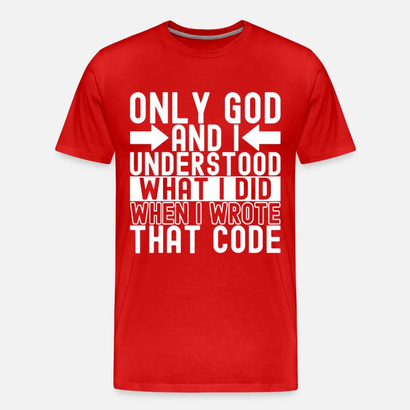 Programmer Computer Scientist - Men's Premium Organic T-Shirt - red