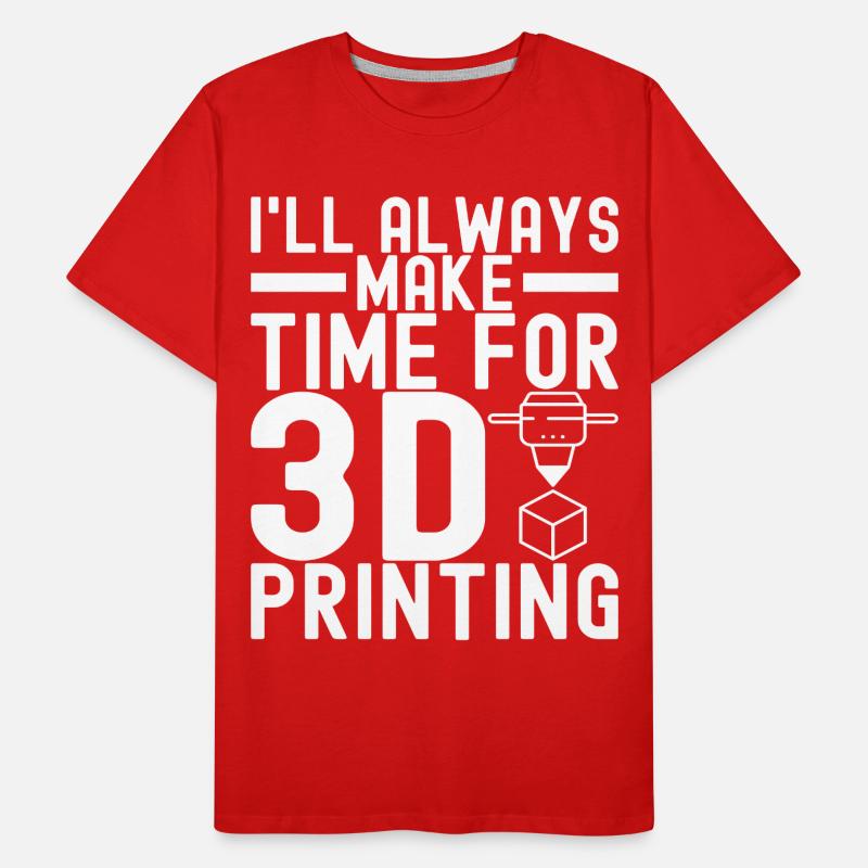 Impression 3D T-shirt bio Premium Homme