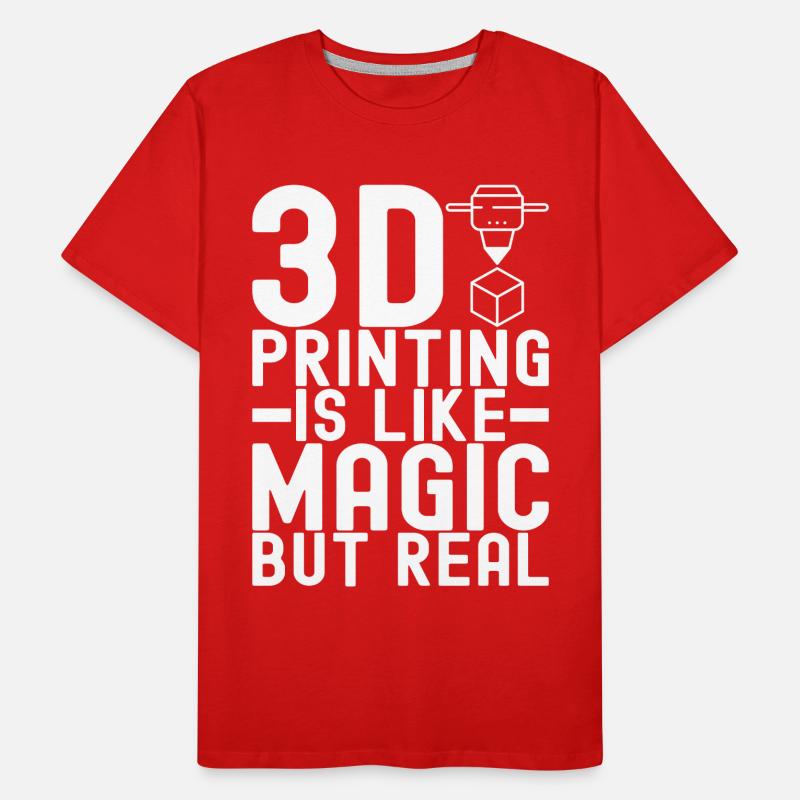 Impression 3D T-shirt bio Premium Homme