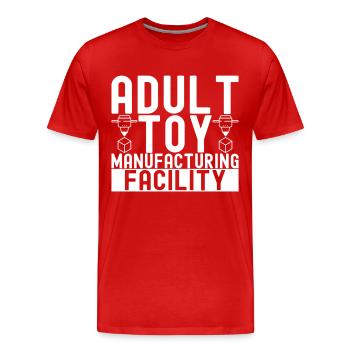 3D printing - Men's Premium Organic T-Shirt - red - Front - Damien (186cm)