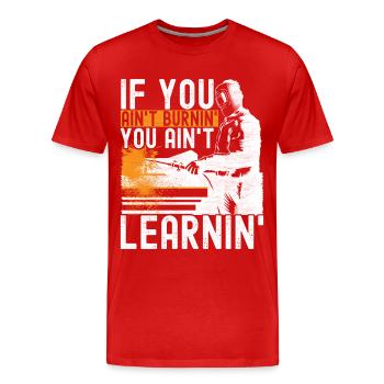 Schweißer Schweißen - Männer Premium Bio T-Shirt - Rot - Vorne - Damien (186cm)