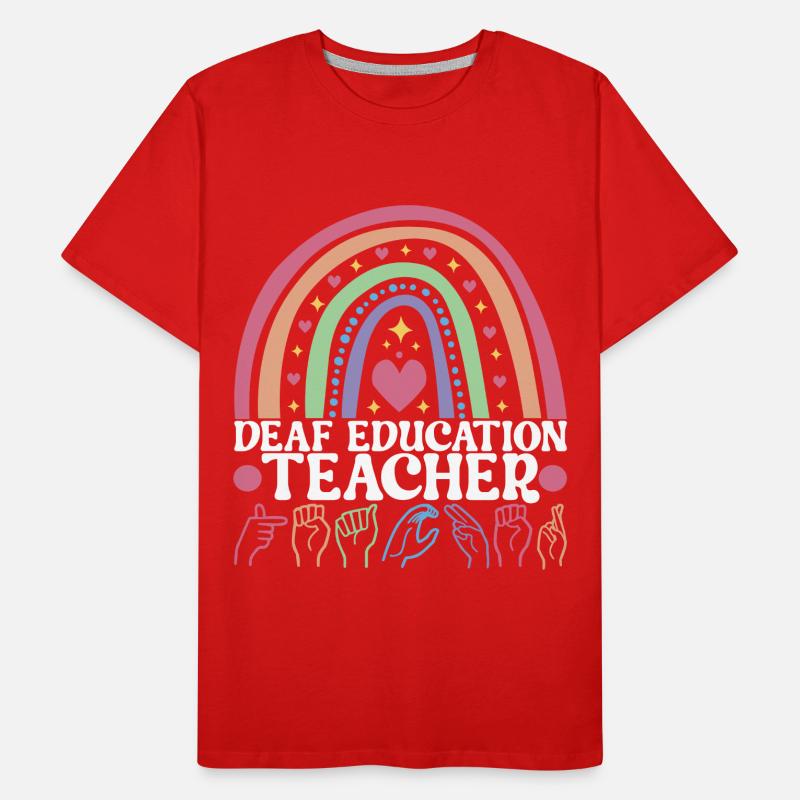 Deaf Deaf Mute Deaf Men's Premium Organic T-Shirt