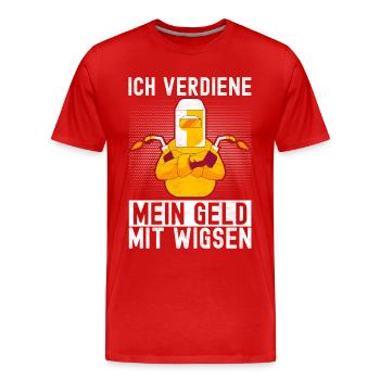 Soudage par soudeur - T-shirt bio Premium Homme - rouge - Devant - Damien (186cm)