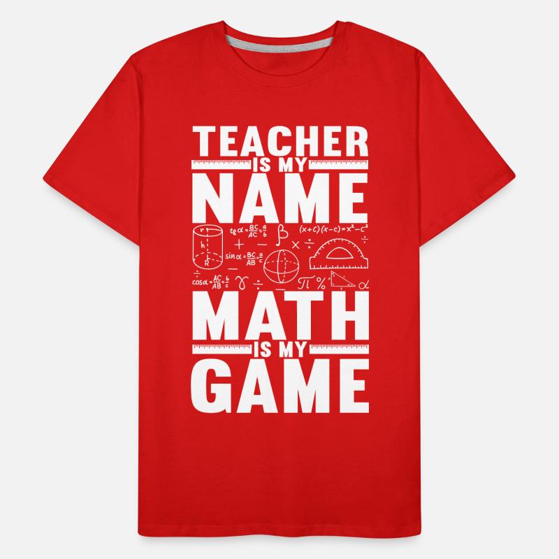 Math Teacher Men's Premium Organic T-Shirt
