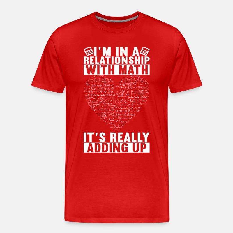 Mathe Mathelehrer - Männer Premium Bio T-Shirt - Rot