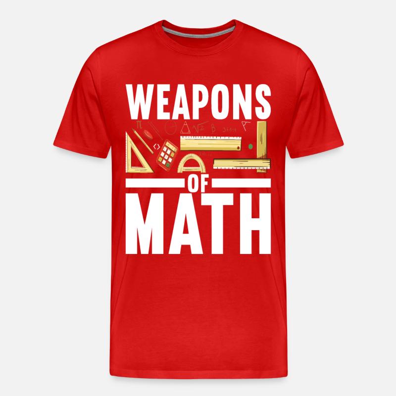 Mathe Mathelehrer - Männer Premium Bio T-Shirt - Rot