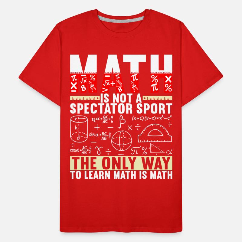 Math Teacher Men's Premium Organic T-Shirt