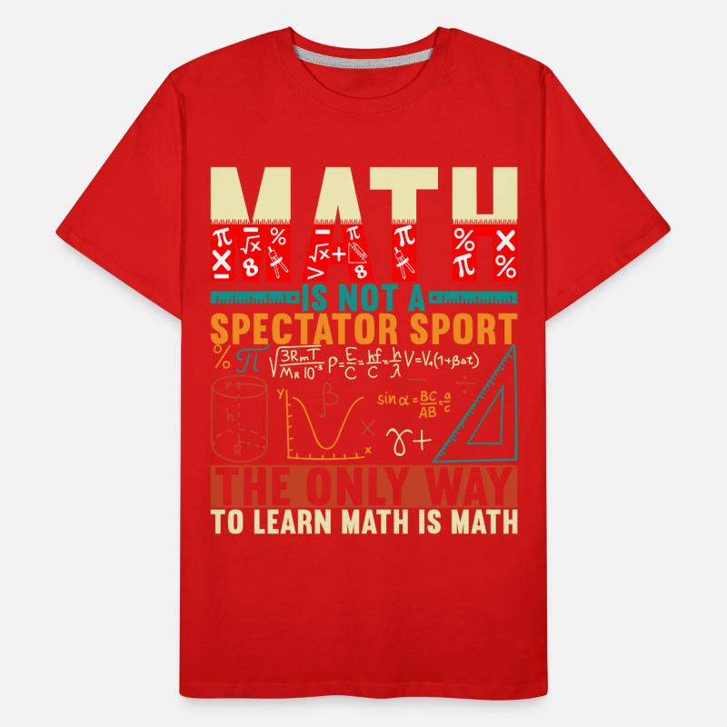 Math Math Teacher Men's Premium Organic T-Shirt