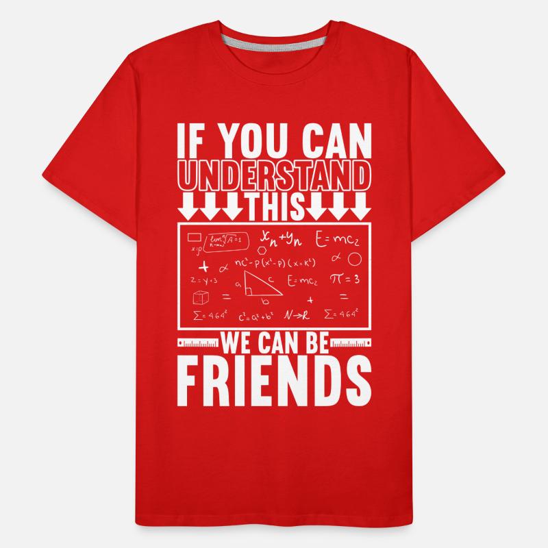 Math Math Teacher Men's Premium Organic T-Shirt