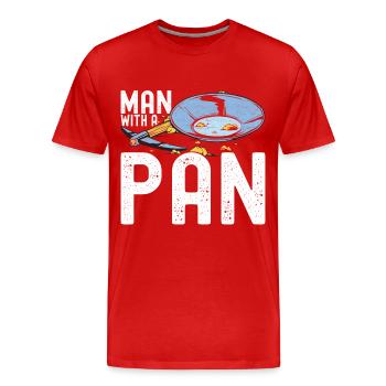 Goldwaschen Goldschürfer - Männer Premium Bio T-Shirt - Rot - Vorne - Damien (186cm)