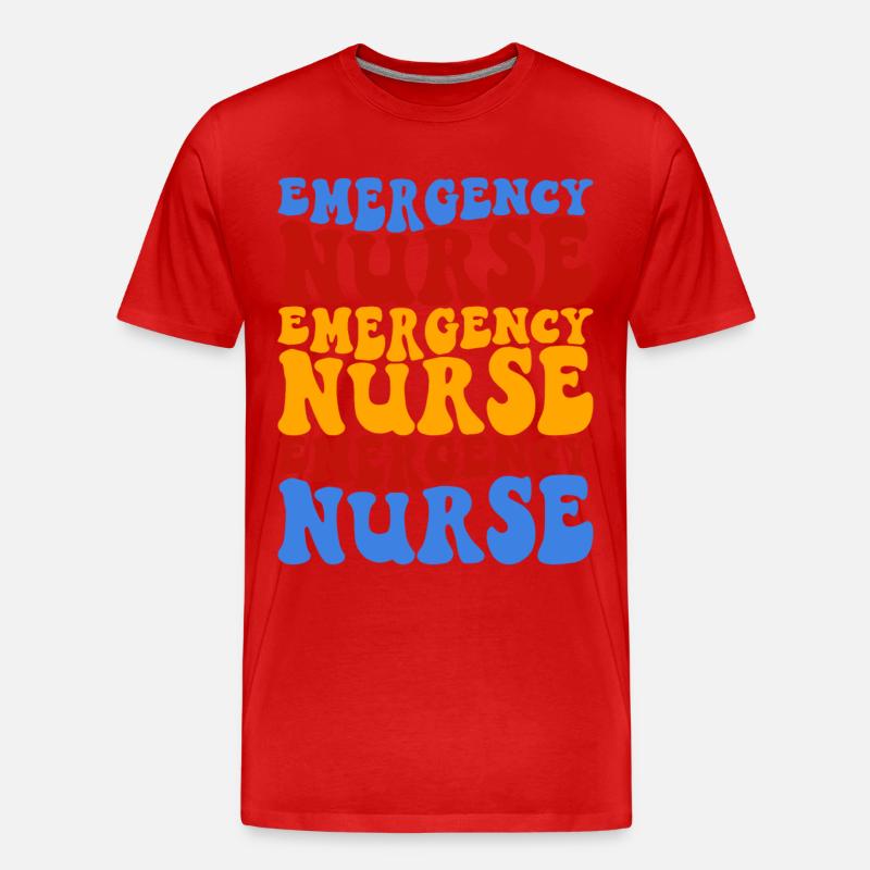 Krankenschwester Pflegekraft - Männer Premium Bio T-Shirt - Rot