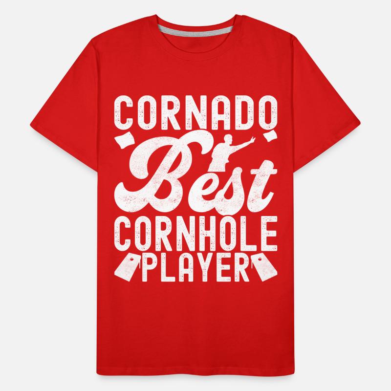 Cornhole Player Cornhole Board T-shirt bio Premium Homme