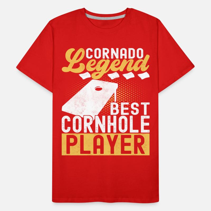 Cornhole Player Cornhole Board T-shirt bio Premium Homme