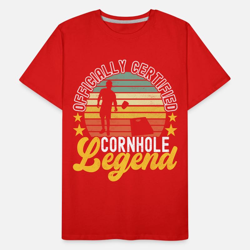 Cornhole Player Cornhole Board T-shirt bio Premium Homme