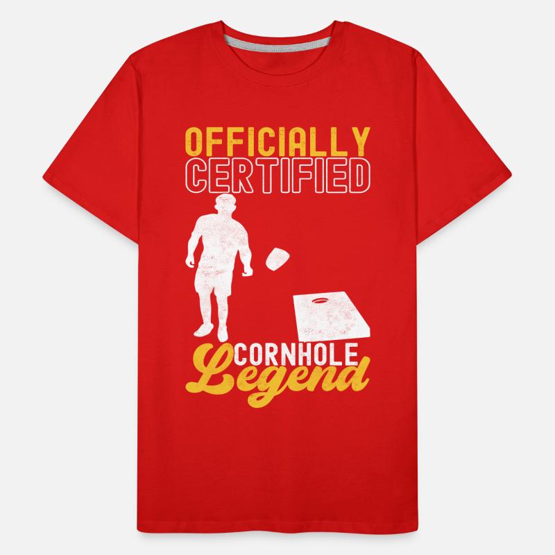 Cornhole Player Cornhole Board T-shirt bio Premium Homme