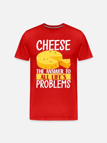 Cheese lovers Gouda cheese - Men's Premium Organic T-Shirt - red