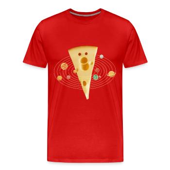 Amateurs de fromage Gouda - T-shirt bio Premium Homme - rouge - Devant - Damien (186cm)