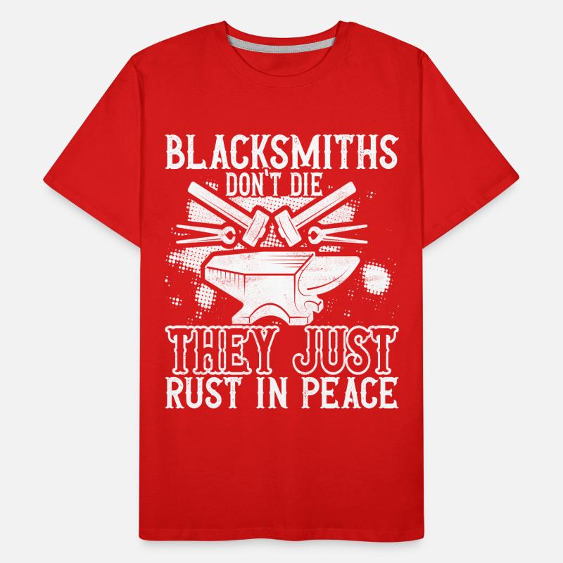 Enclume de forge forgeuse T-shirt bio Premium Homme