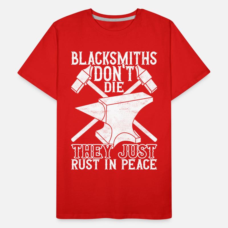 Enclume de forge forgeuse T-shirt bio Premium Homme