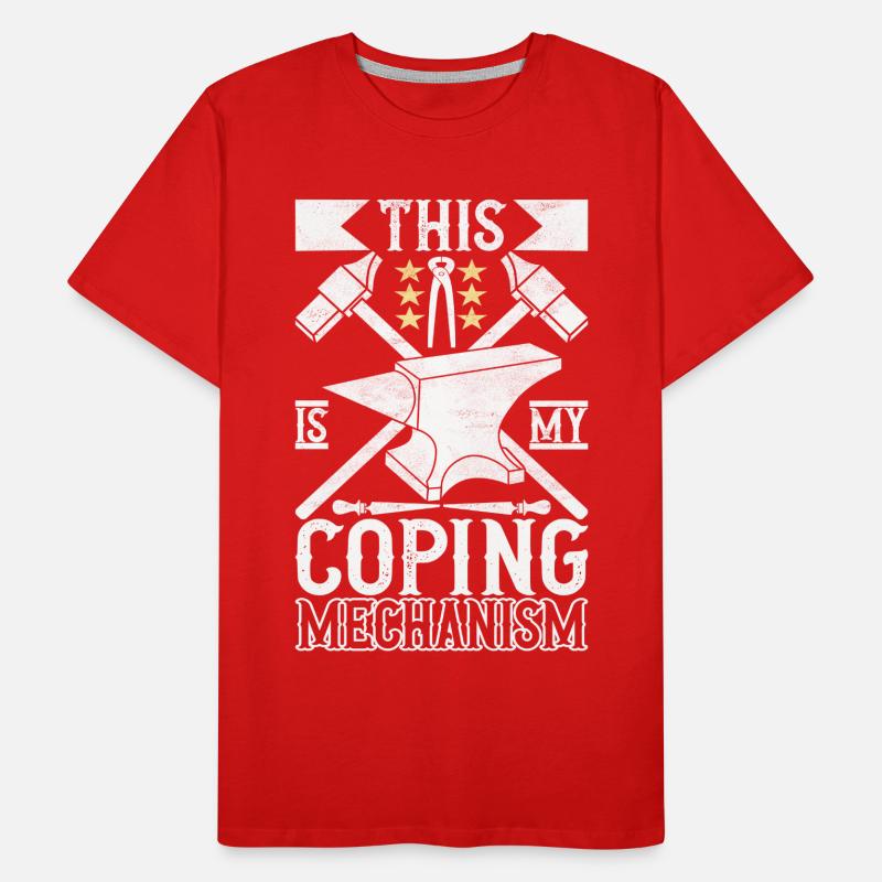 Enclume de forge forgeuse T-shirt bio Premium Homme