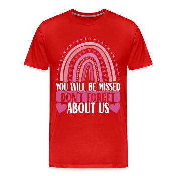 Farewell gift from colleague Jobwechsel - Men's Premium Organic T-Shirt - red - Front - Damien (186cm)