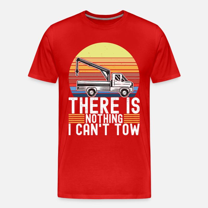 Abschleppwagen Abschleppdienst - Männer Premium Bio T-Shirt - Rot