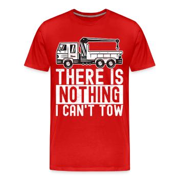 Abschleppwagen Abschleppdienst - Männer Premium Bio T-Shirt - Rot - Vorne - Damien (186cm)