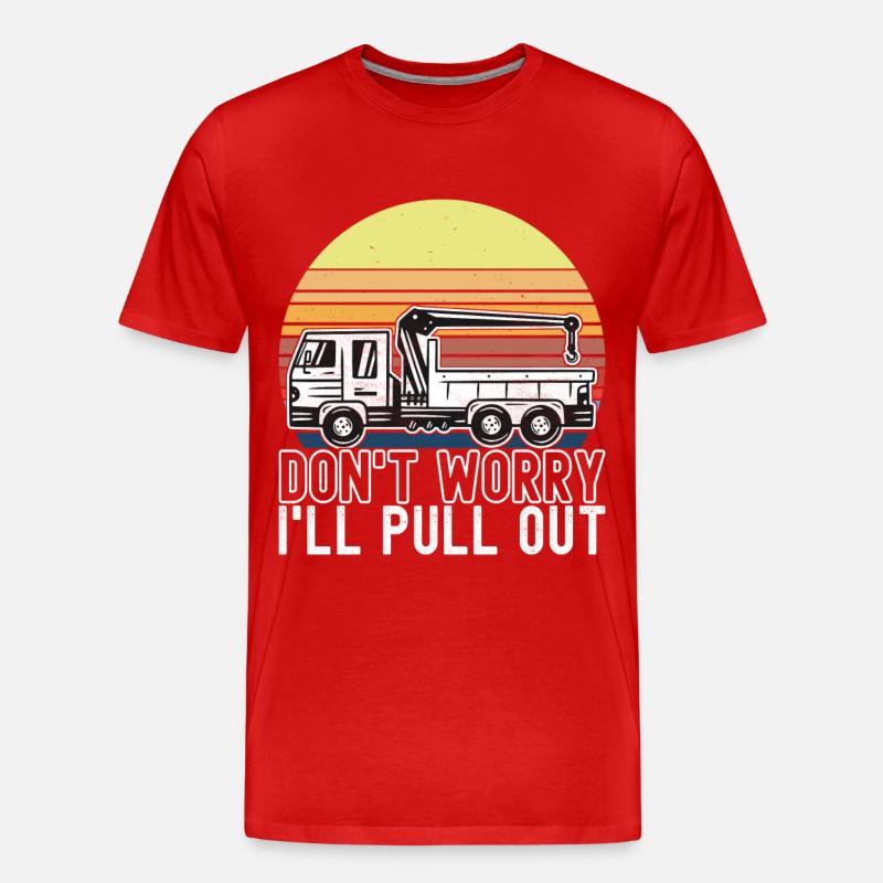Abschleppwagen Abschleppdienst - Männer Premium Bio T-Shirt - Rot