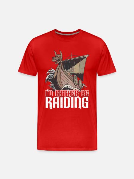Vikings Norse mythology - Men's Premium Organic T-Shirt - red