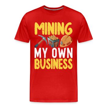 Chercheurs d’or Extraction d’or - T-shirt bio Premium Homme - rouge - Devant - Damien (186cm)
