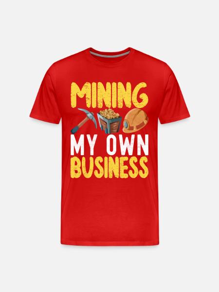 Gold Diggers Gold Mining - Men's Premium Organic T-Shirt - red