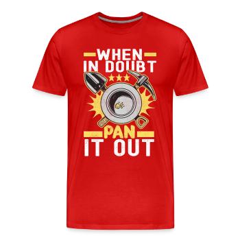 Gold Diggers Gold Mining - Men's Premium Organic T-Shirt - red - Front - Damien (186cm)