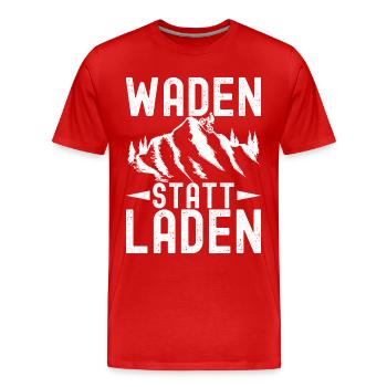 Fahrrad Fahrradfahrer - Männer Premium Bio T-Shirt - Rot - Vorne - Damien (186cm)
